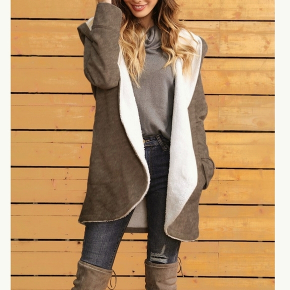 z Avenue Jackets & Blazers - Sherpa-lined jacket